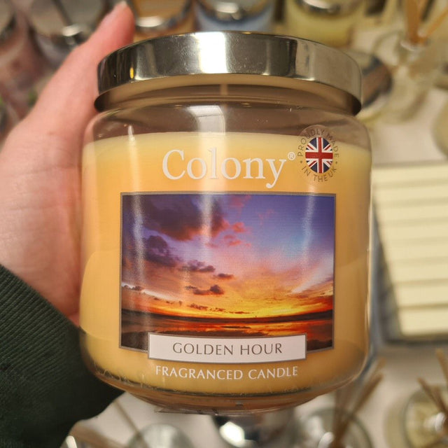 Wax Lyrical Colony Golden Hour Medium Jar Candle - Old Railway Line Garden Centre