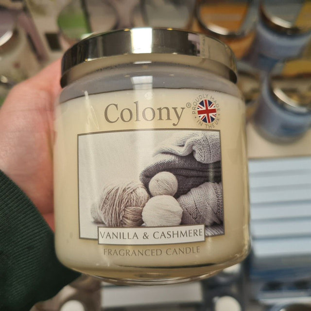 Wax Lyrical Colony Vanillia & Cashmere Medium Jar Candle - Old Railway Line Garden Centre