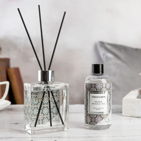 Wax Lyrical Fired Earth 200ml Silver Needle Tea Reed Diffuser Refill - Old Railway Line Garden Centre