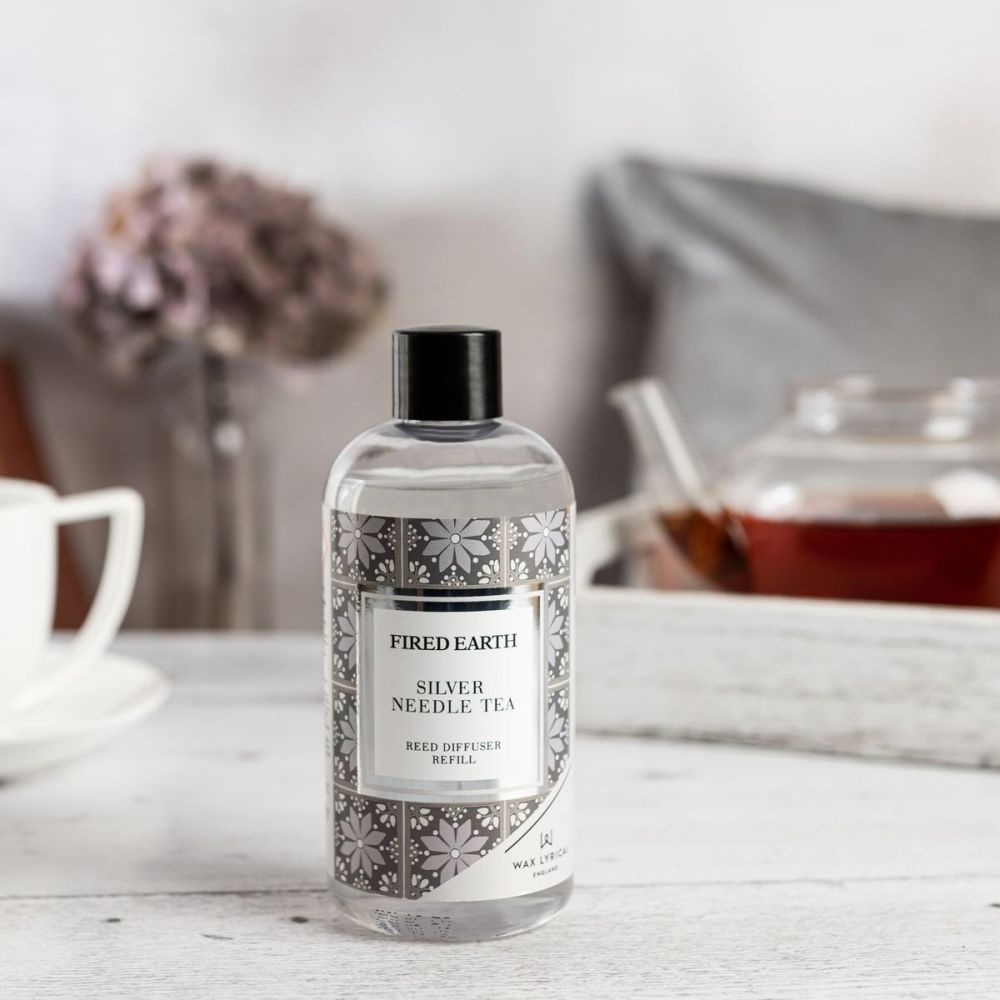 Wax Lyrical Fired Earth 200ml Silver Needle Tea Reed Diffuser Refill - Old Railway Line Garden Centre