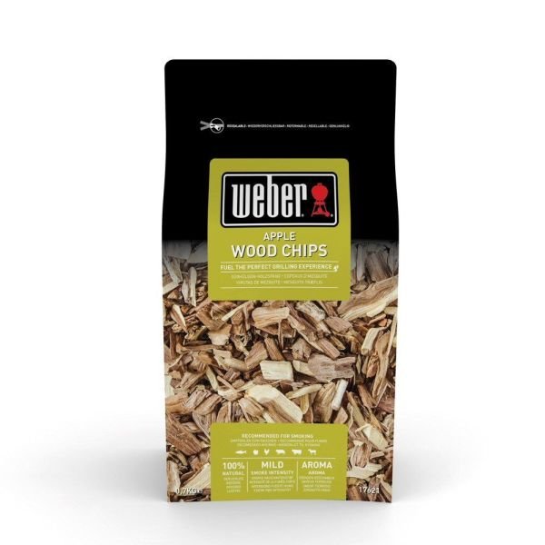 Weber 0.7kg Apple Wood Smoking Chips - 17641 - Old Railway Line Garden Centre