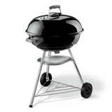 Weber 47cm Black Compact Kettle Charcoal Barbecue - 1221004 - Old Railway Line Garden Centre