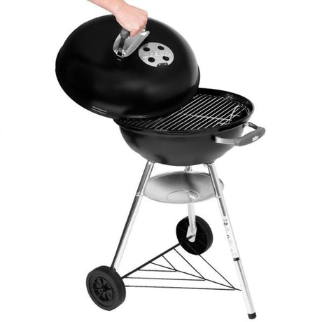Weber 47cm Black Compact Kettle Charcoal Barbecue - 1221004 - Old Railway Line Garden Centre