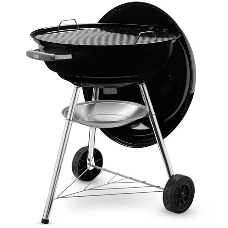 Weber 57cm Black Compact Kettle Charcoal Barbecue (1321004) - Old Railway Line Garden Centre