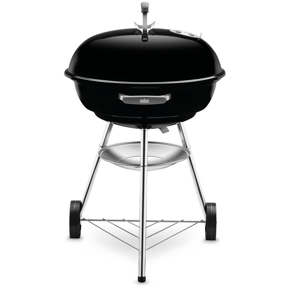 Weber 57cm Black Compact Kettle Charcoal Barbecue (1321004) - Old Railway Line Garden Centre