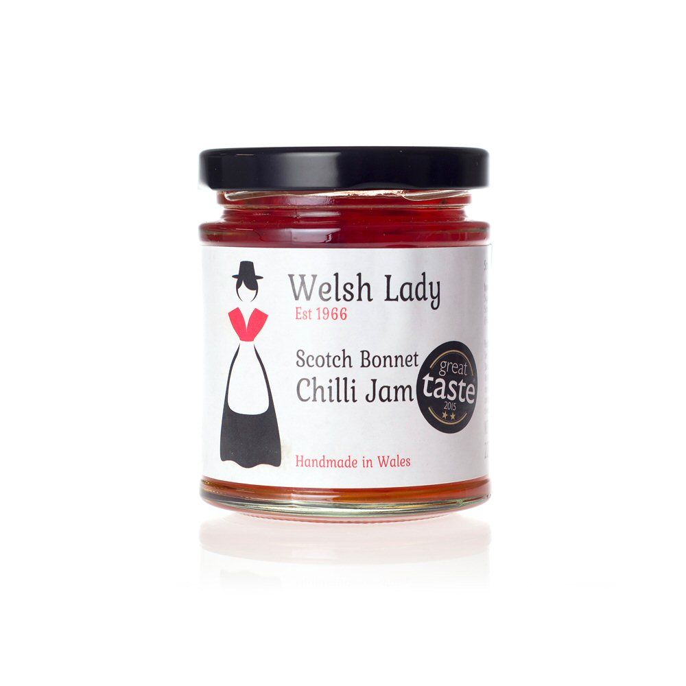 Welsh Lady 227g Scotch Bonnet Chilli Jam - Old Railway Line Garden Centre