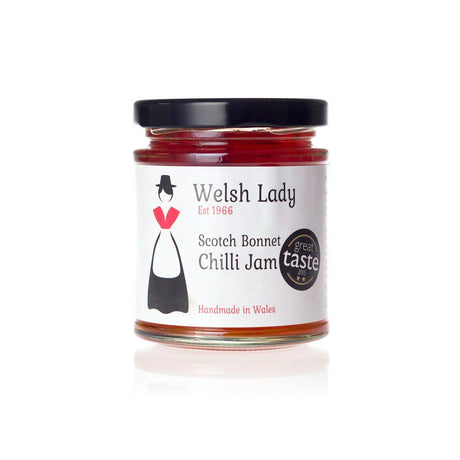 Welsh Lady 227g Scotch Bonnet Chilli Jam - Old Railway Line Garden Centre