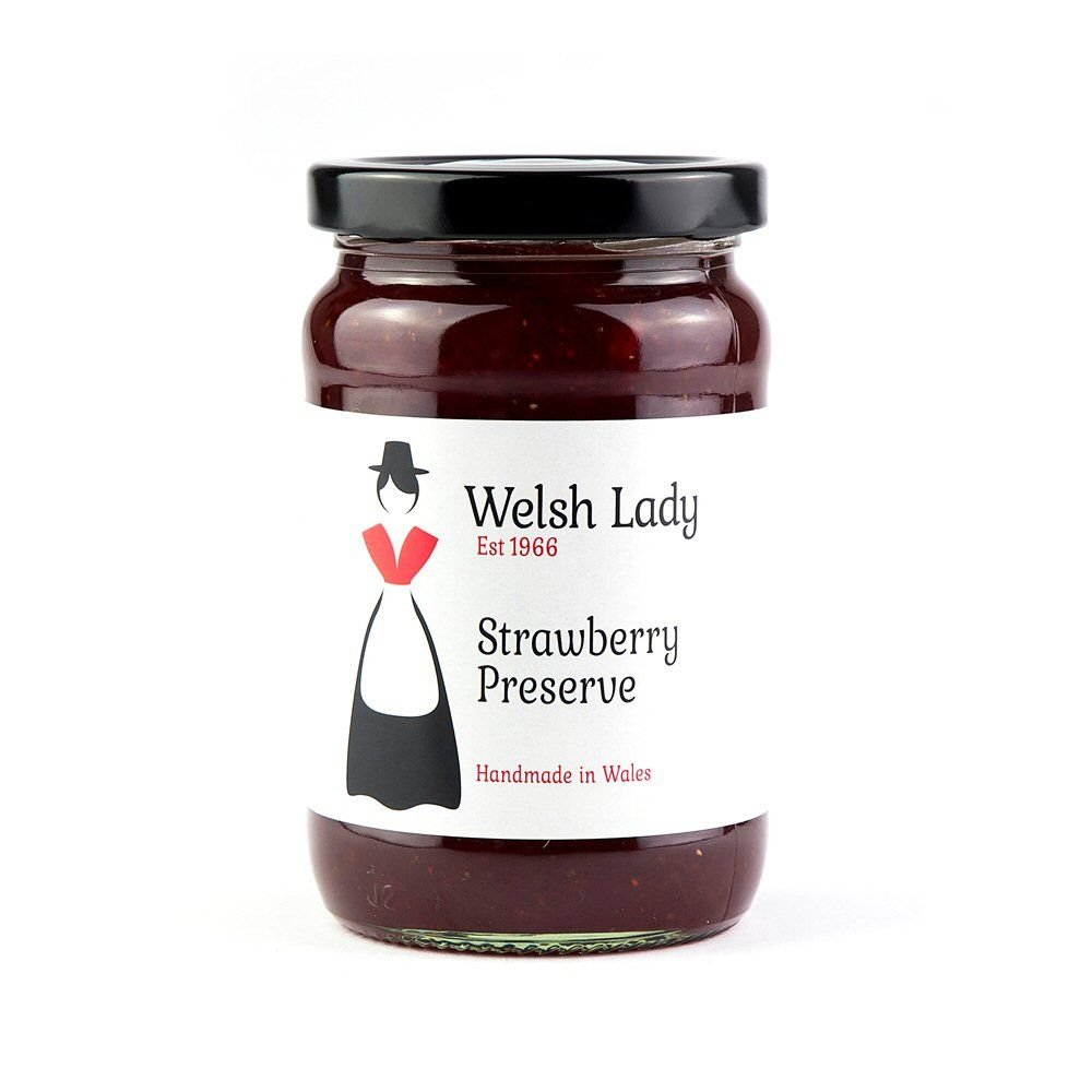 Welsh Lady 340g Strawberry Preserve - Old Railway Line Garden Centre