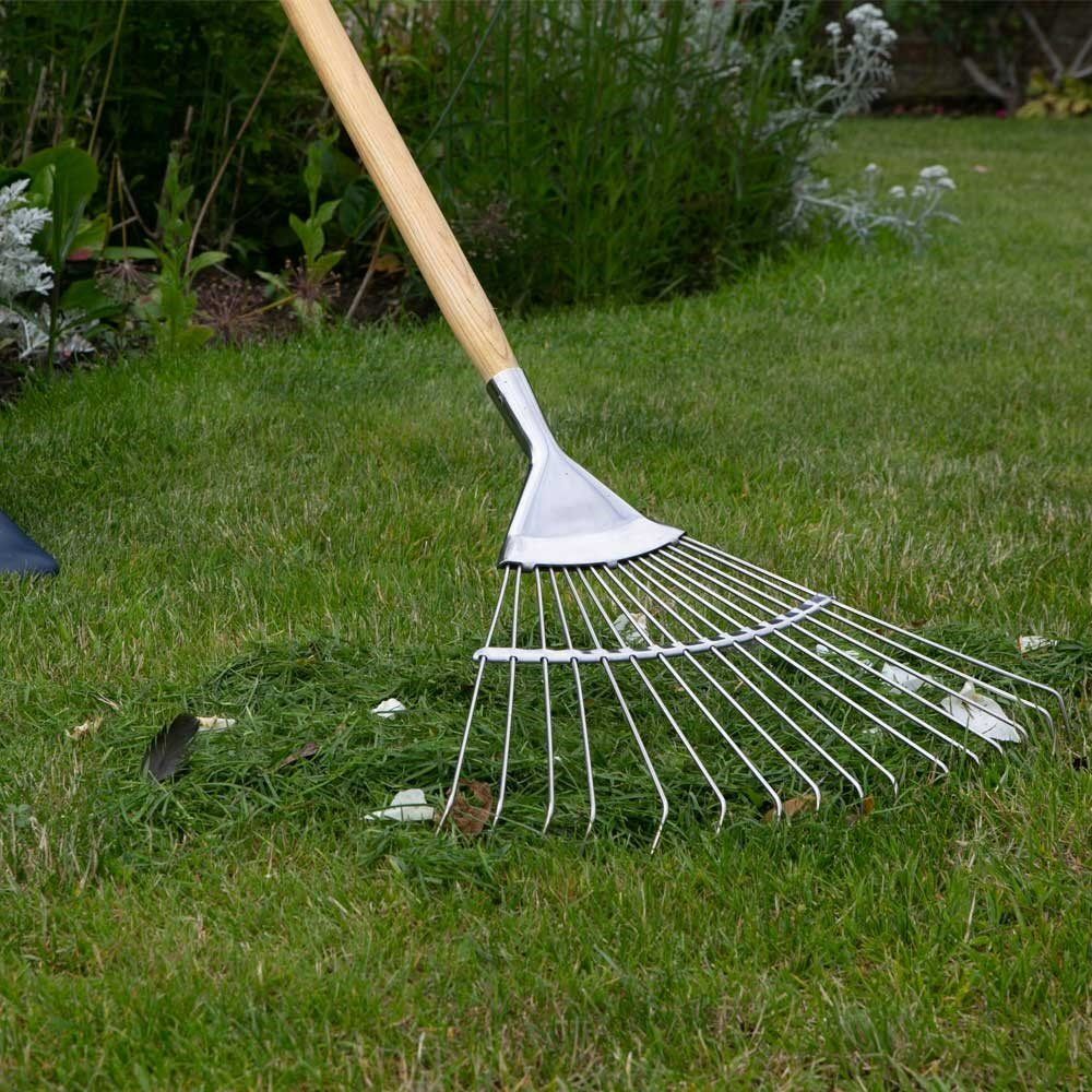 Wilkinson Sword Stainless Steel Lawn Rake - Old Railway Line Garden Centre