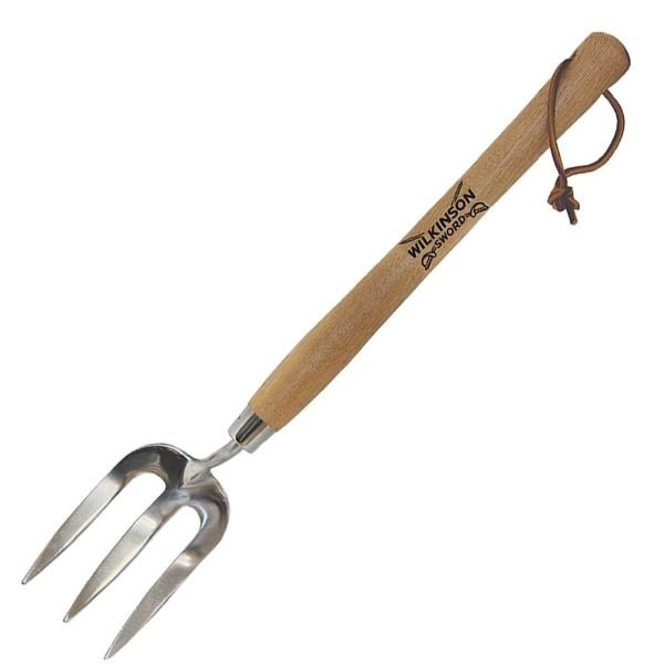 Wilkinson Sword Stainless Steel Long Handled Weed Fork - Old Railway Line Garden Centre