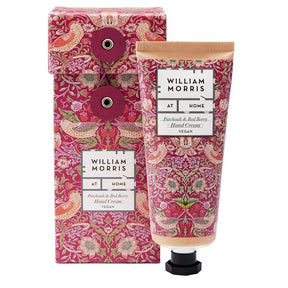 William Morris At Home 100ml Patchouli & Red Berry Hand Cream - Old Railway Line Garden Centre