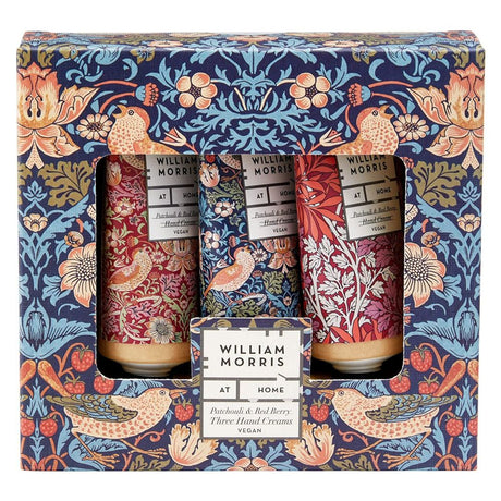 William Morris at Home Patchouli & Red Berry Hand Cream Gift Set - Old Railway Line Garden Centre