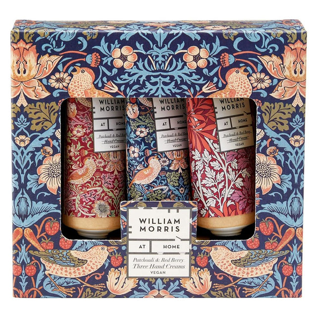 William Morris at Home Patchouli & Red Berry Hand Cream Gift Set - Old Railway Line Garden Centre