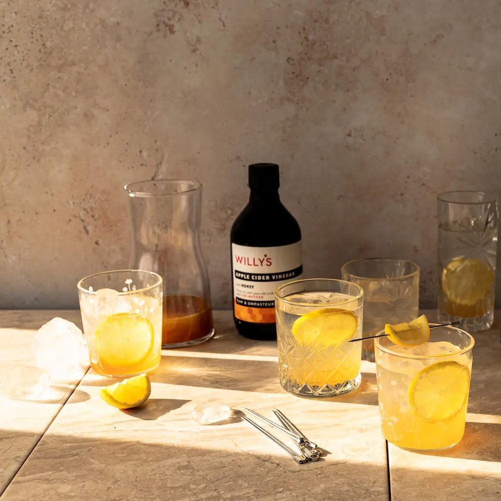 Willy's 500ml Apple Cider Vinegar With the Mother & Honey - Old Railway Line Garden Centre