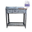 Wilstone 102cm Galvanised Steel Garden Potting Table - Old Railway Line Garden Centre