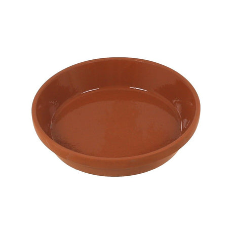 Woodlodge 12cm Terracotta Glazed Saucer - Old Railway Line Garden Centre