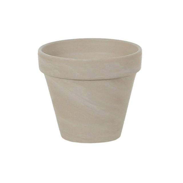 Woodlodge 14cm White Terracotta Spang Pot - Old Railway Line Garden Centre