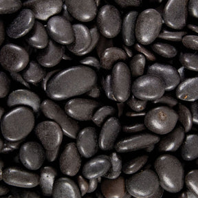 Woodlodge 1kg Black Polished Pot Topper Pebbles - Old Railway Line Garden Centre