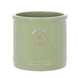 Woodlodge 20cm Mint Green Glazed Heritage Cylinder Pot - Old Railway Line Garden Centre