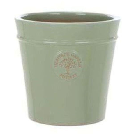 Woodlodge 20cm Mint Green Glazed Heritage Pot - Old Railway Line Garden Centre