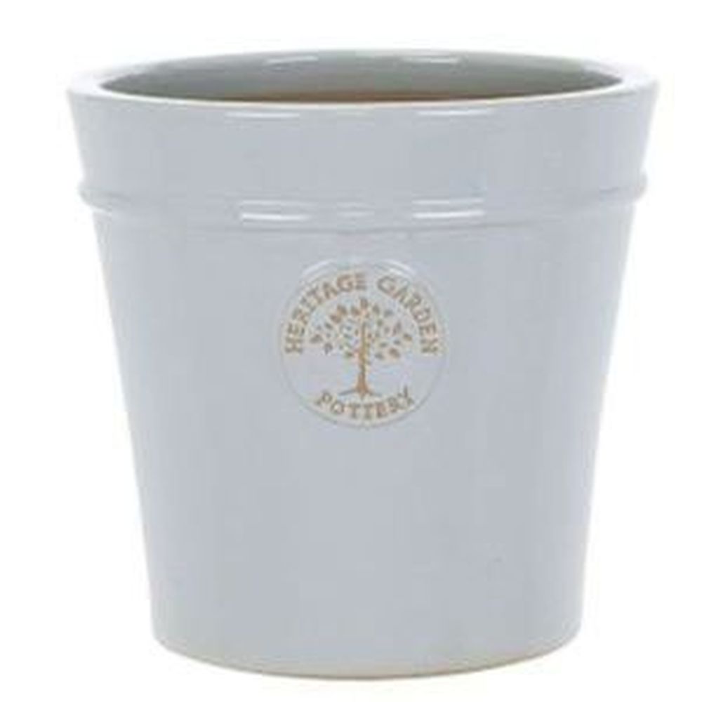 Woodlodge 20cm Pastel Grey Heritage Pot - Old Railway Line Garden Centre