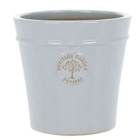 Woodlodge 20cm Pastel Grey Heritage Pot - Old Railway Line Garden Centre