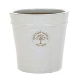 Woodlodge 20cm White / Cream Glazed Heritage Pot - Old Railway Line Garden Centre