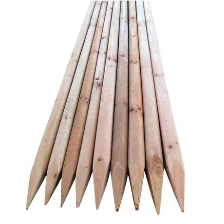 Woodlodge 2.4m Square Stake - Old Railway Line Garden Centre