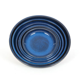 Woodlodge 25cm Blue Blossom Glazed Saucer - Old Railway Line Garden Centre