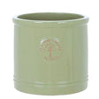 Woodlodge 25cm Mint Green Glazed Heriage Cylinder Pot - Old Railway Line Garden Centre