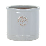 Woodlodge 25cm Pastel Grey Heritage Cylinder Planter - Old Railway Line Garden Centre