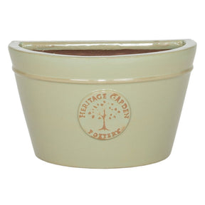 Woodlodge 26cm Mint Green Glazed Edwardian Wall Planter - Old Railway Line Garden Centre