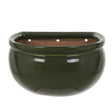 Woodlodge 26m Green Glazed Blossom Wall Pot - Old Railway Line Garden Centre