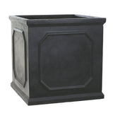 Woodlodge 27cm Black Chelsea Square Planter - Old Railway Line Garden Centre