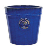 Woodlodge 27cm Blue Glazed Heritage Pot - Old Railway Line Garden Centre
