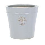 Woodlodge 27cm Pastel Grey Glazed Heritage Pot - Old Railway Line Garden Centre