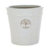 Woodlodge 27cm White / Cream Glazed Heritage Pot - Old Railway Line Garden Centre