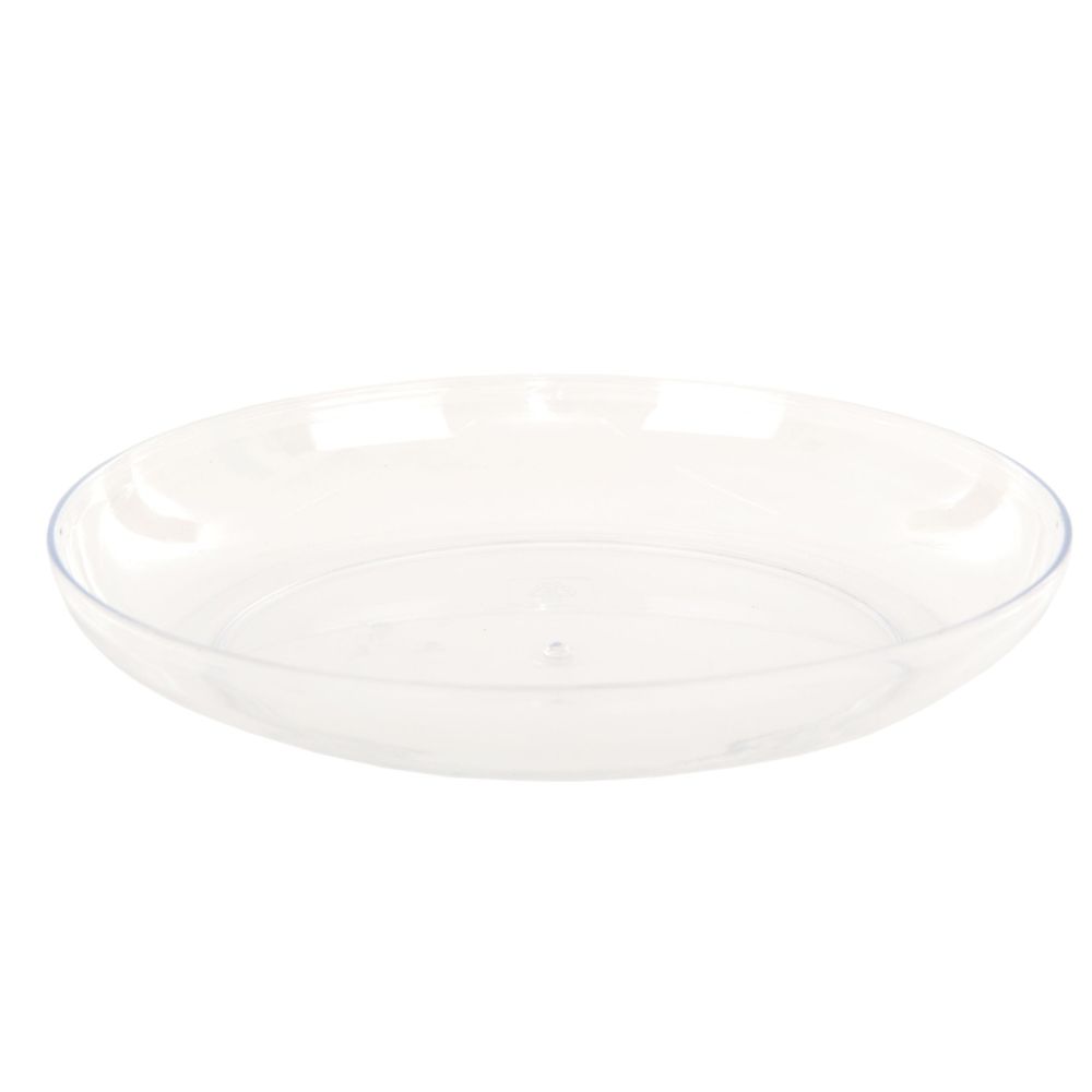 Woodlodge 28CM Clear Saucer - Old Railway Line Garden Centre