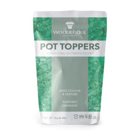 Woodlodge 2kg Green Glass Chippings - Old Railway Line Garden Centre