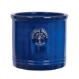 Woodlodge 30cm Blue Glazed Heritage Cylinder Pot - Old Railway Line Garden Centre