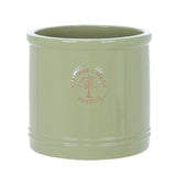 Woodlodge 30cm Mint Green Glazed Heritage Cylinder Pot - Old Railway Line Garden Centre