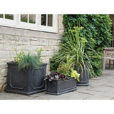 Woodlodge 32cm Black Chelsea Square Planter - Old Railway Line Garden Centre
