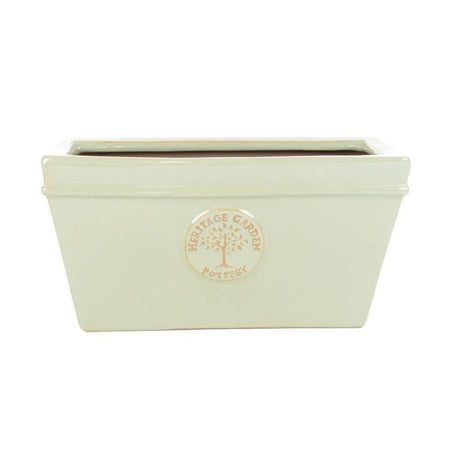 Woodlodge 33cm Green Glazed Edwardian Trough - Old Railway Line Garden Centre