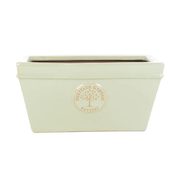 Woodlodge 33cm Green Glazed Edwardian Trough - Old Railway Line Garden Centre