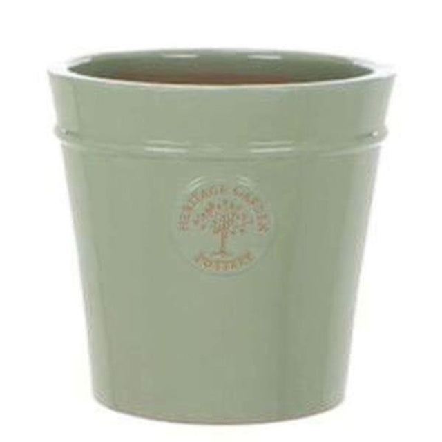 Woodlodge 33cm Mint Green Glazed Heritage Pot - Old Railway Line Garden Centre