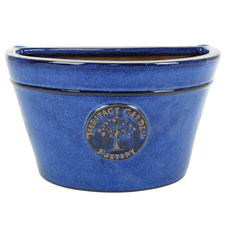 Woodlodge 35cm Blue Edwardian Wall Pot - Old Railway Line Garden Centre