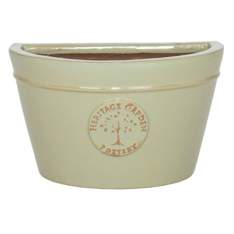 Woodlodge 35cm Mint Green Glazed Edwardian Wall Planter - Old Railway Line Garden Centre