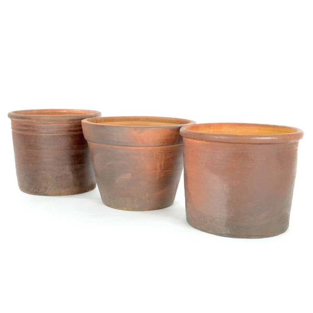 Woodlodge 35cm Thai Salt Glazed Planter (Choice of 3) - Old Railway Line Garden Centre