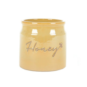 Woodlodge 37cm Yellow Honey Glazed Pot - Old Railway Line Garden Centre