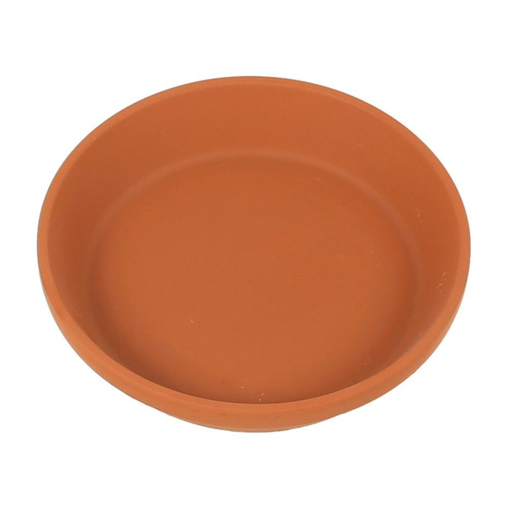 Woodlodge 4" Terracotta Plain Saucer - Old Railway Line Garden Centre